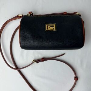Dooney & Bourke Black and Brown Crossbody Bag